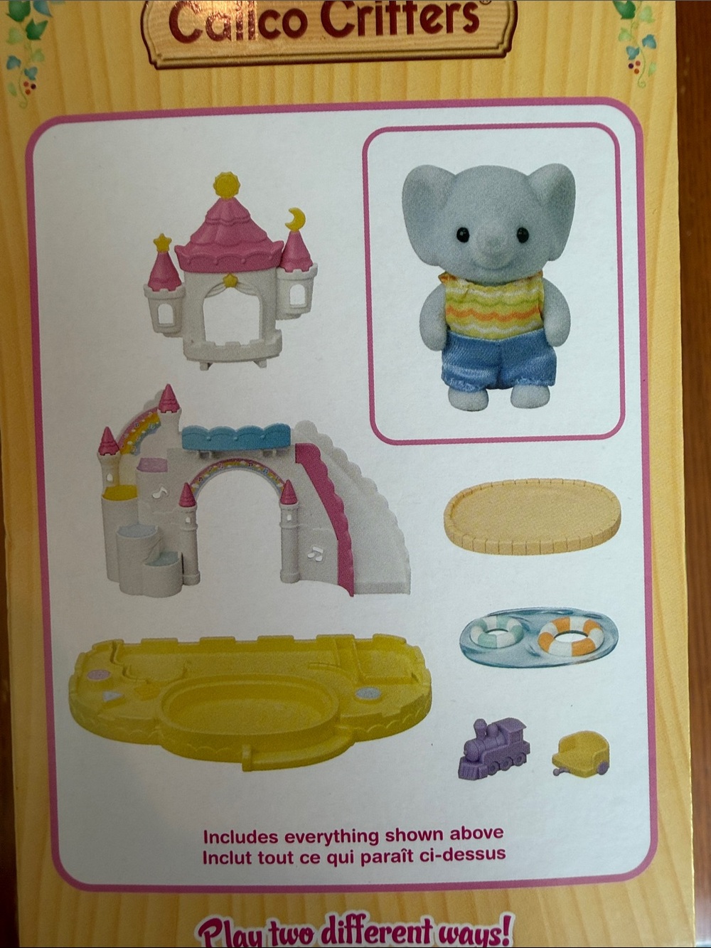 Calico Critters Nursery Sandbox & Pool Accessory Set- includes elephant NEW - Picture 8 of 8